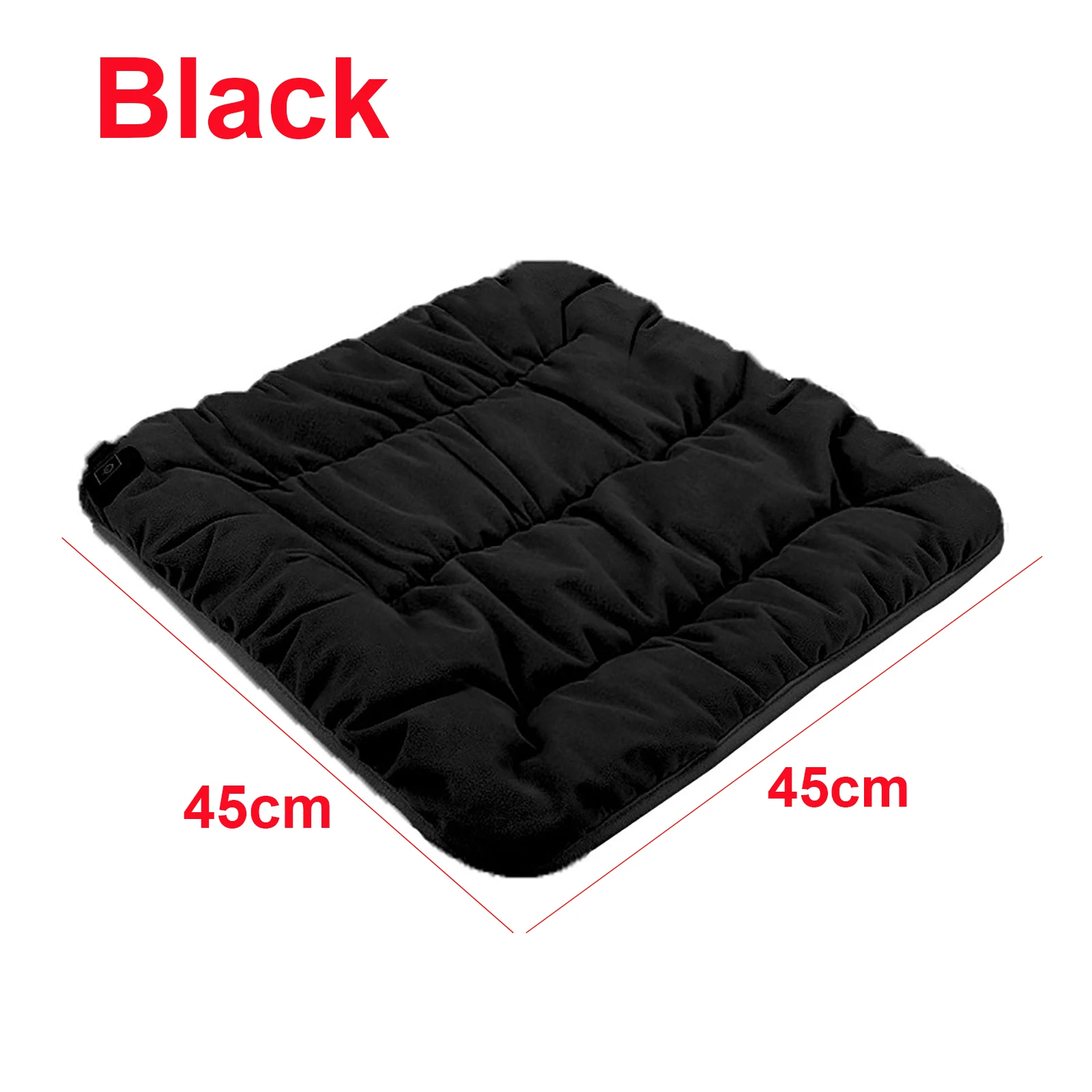 Cuscino riscaldante elettrico multifunzionale Cuscino scaldino invernale Tappetino riscaldante per animali domestici per auto da ufficio Termostato a tre velocità con ricarica USB: nero