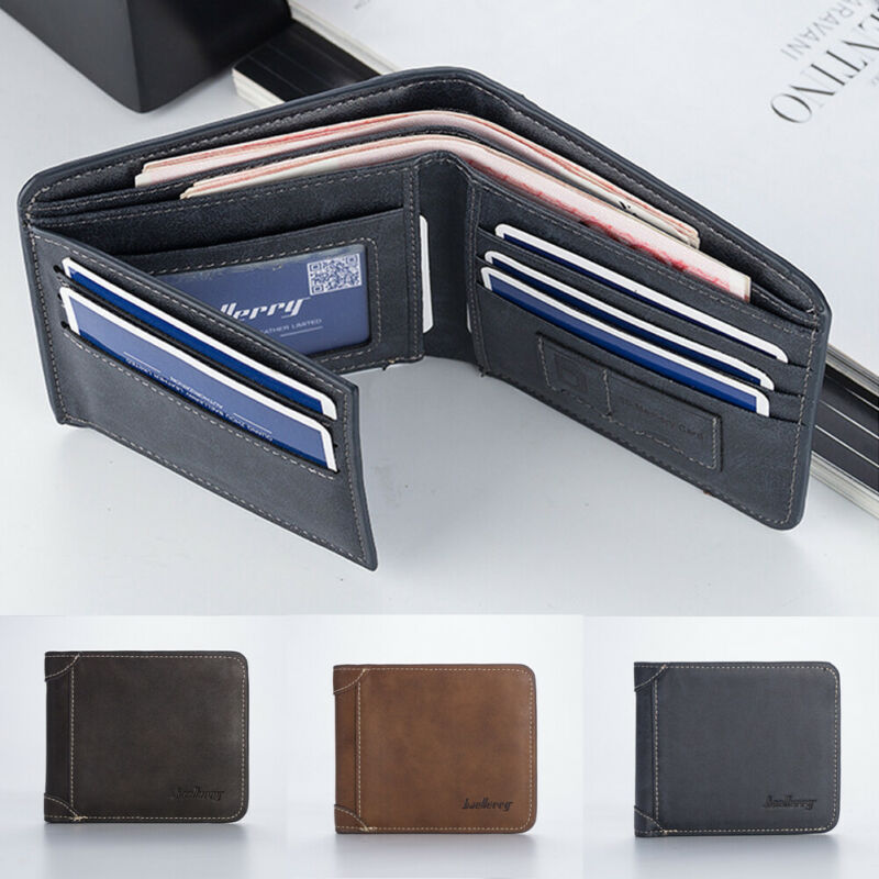 Mens Casual Portefeuilles Lederen Korte Opvouwbare Portemonnee Portemonnee billetera mujer Man 17 Creditcards Houder Korte Portefeuilles carteira