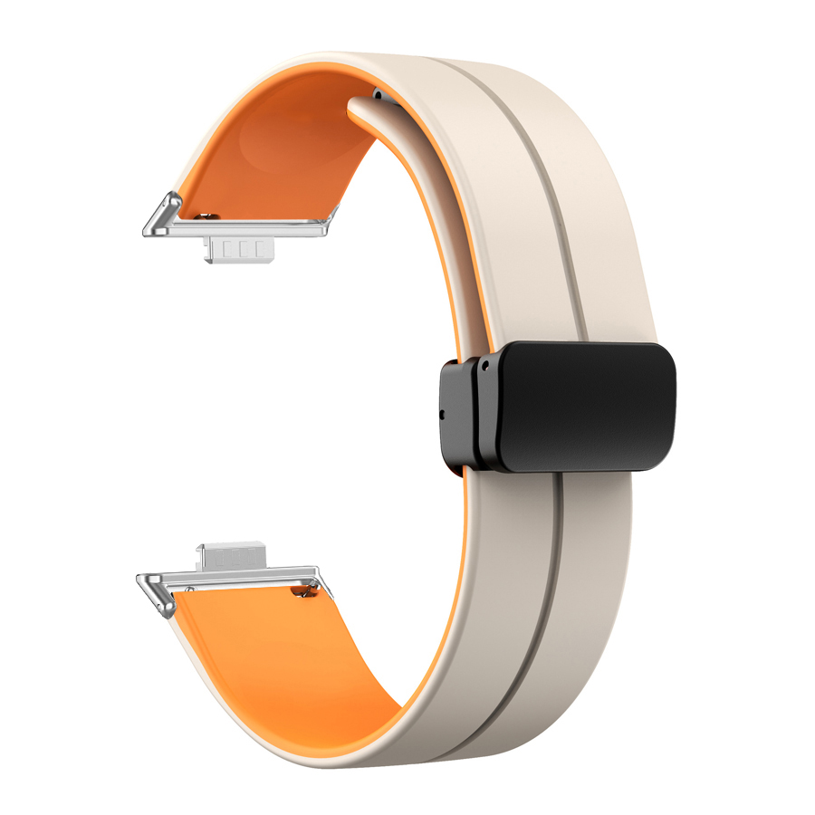 Magnetic Buckle Silicone Watch Band For Huawei Watch Fit 4 Pro Strap Replacement Correa Bracelet For Huawei Fit 3 Accessories