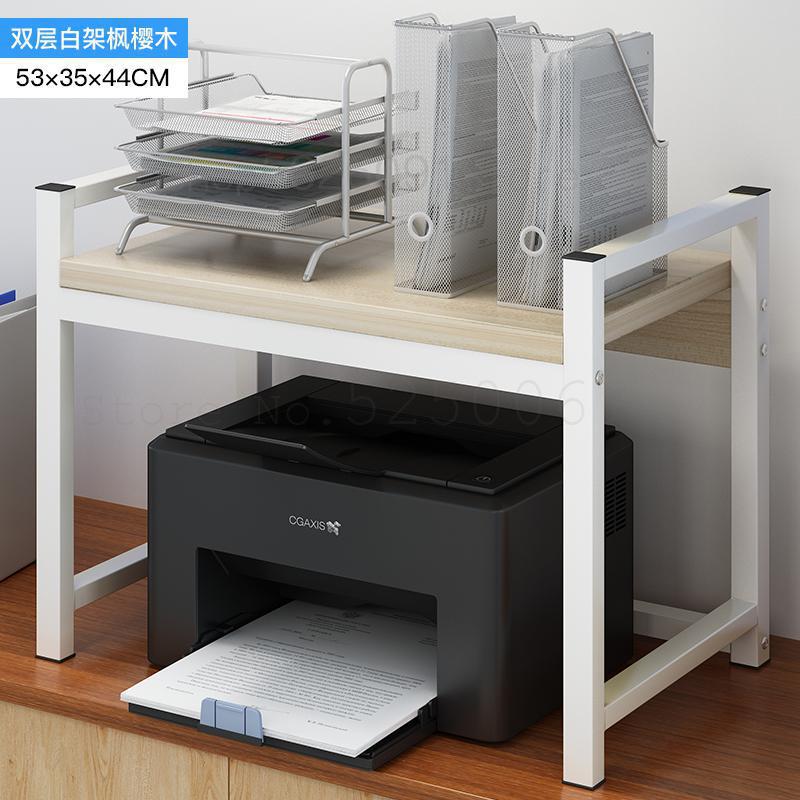 Support de bureau pour imprimante, meuble à Double pont, pour recevoir des documents, copieur, meuble de rangement multifonctionnel, Simple: Model 4