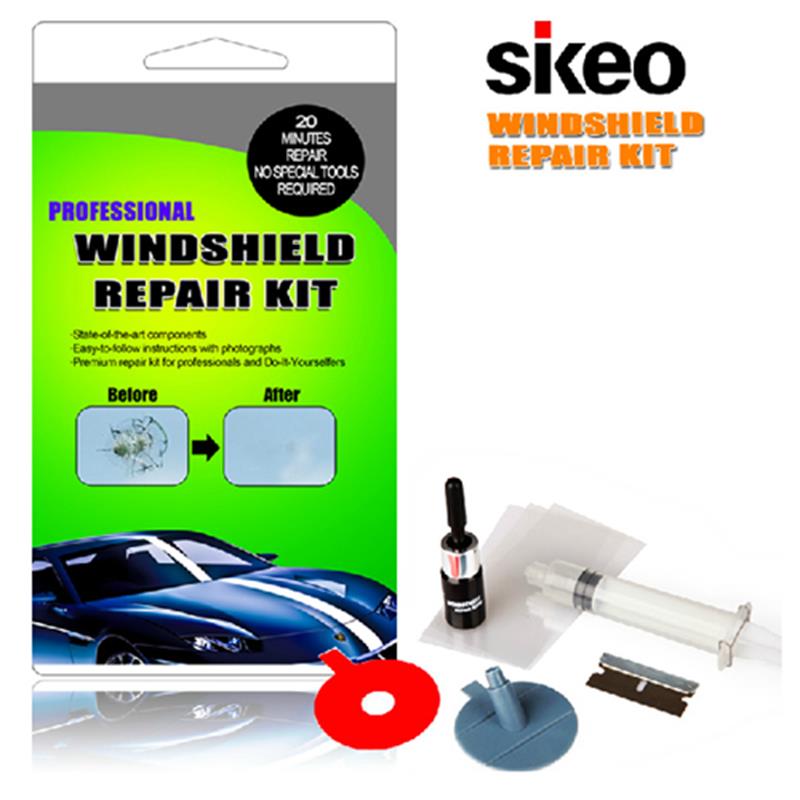 DIY Auto Voorruit Reparatie Kit Auto Glas Voorruit reparatie gereedschap set (Geven Deurklink Beschermende Decoratieve Stickers)