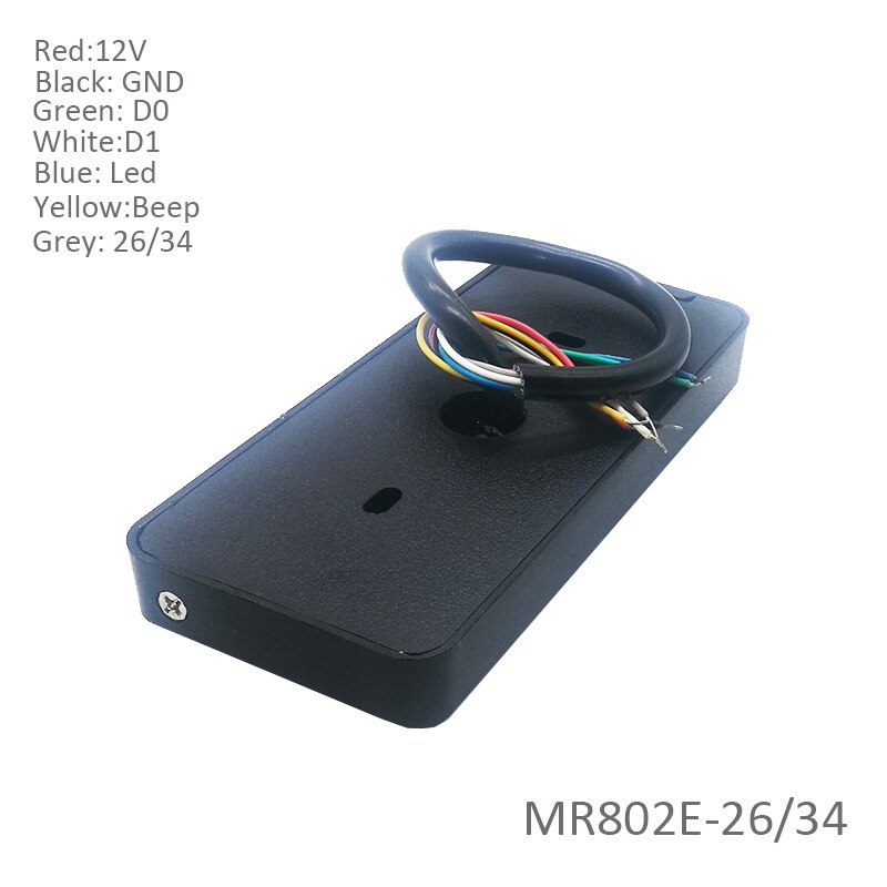 Waterproof keypad wiegand 26 34 proximity 125khz rfid access control card reader
