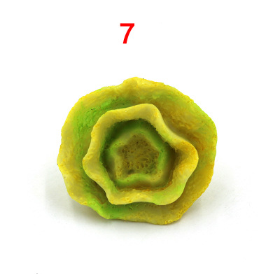 Symulacja akwarium żywe żywiczne ozdoby koralowe sztuczny koral ozdoby akwariowe kolorowe koralowe ozdoby akwariowe: Niebieski