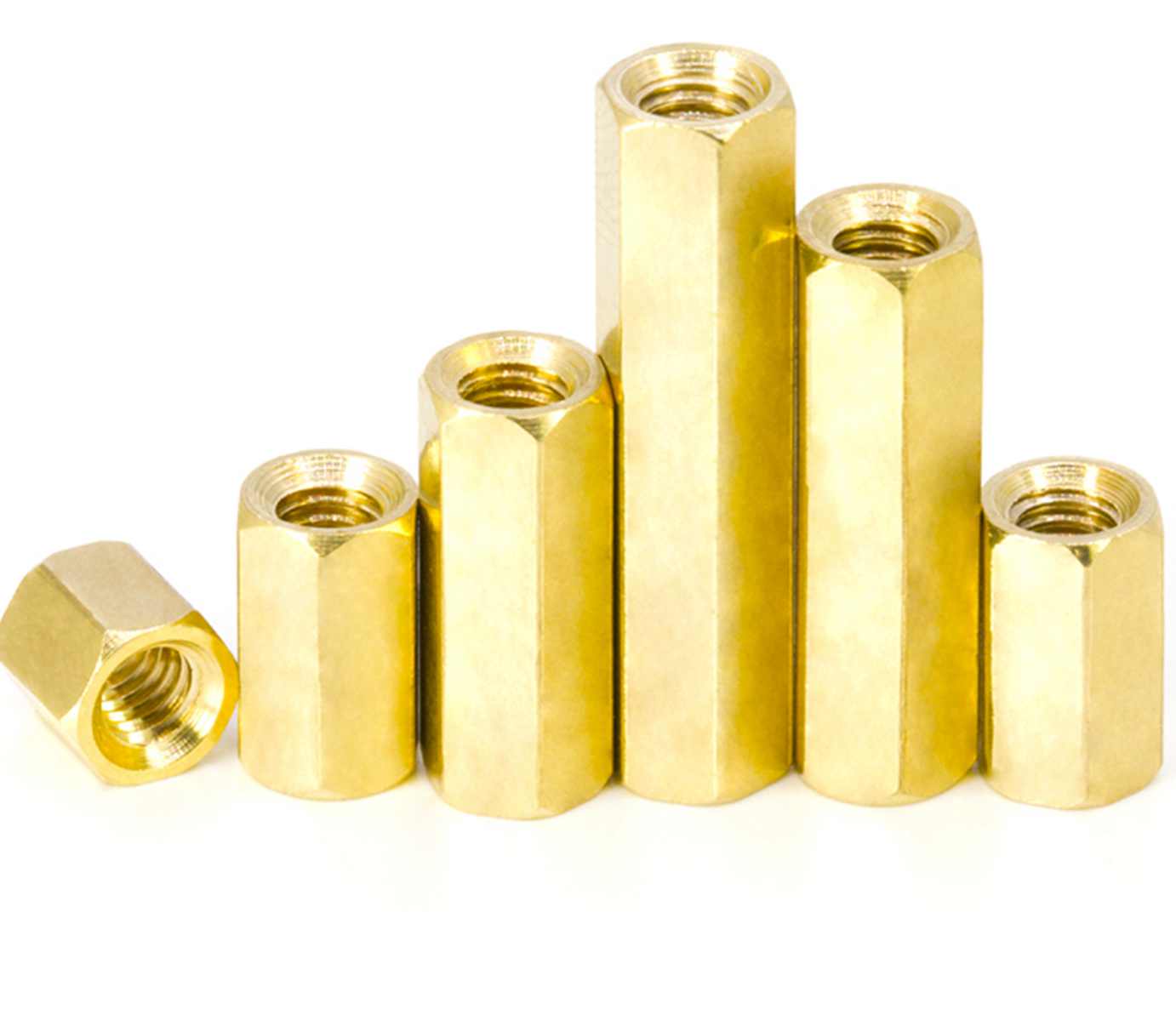 Messing M6 * 1.0 Lengte 8/10/15/20/25/30/35/40/45/50M Vrouwelijke Hex Schroef Pcb Afstandhouders Zeshoekige Spacers