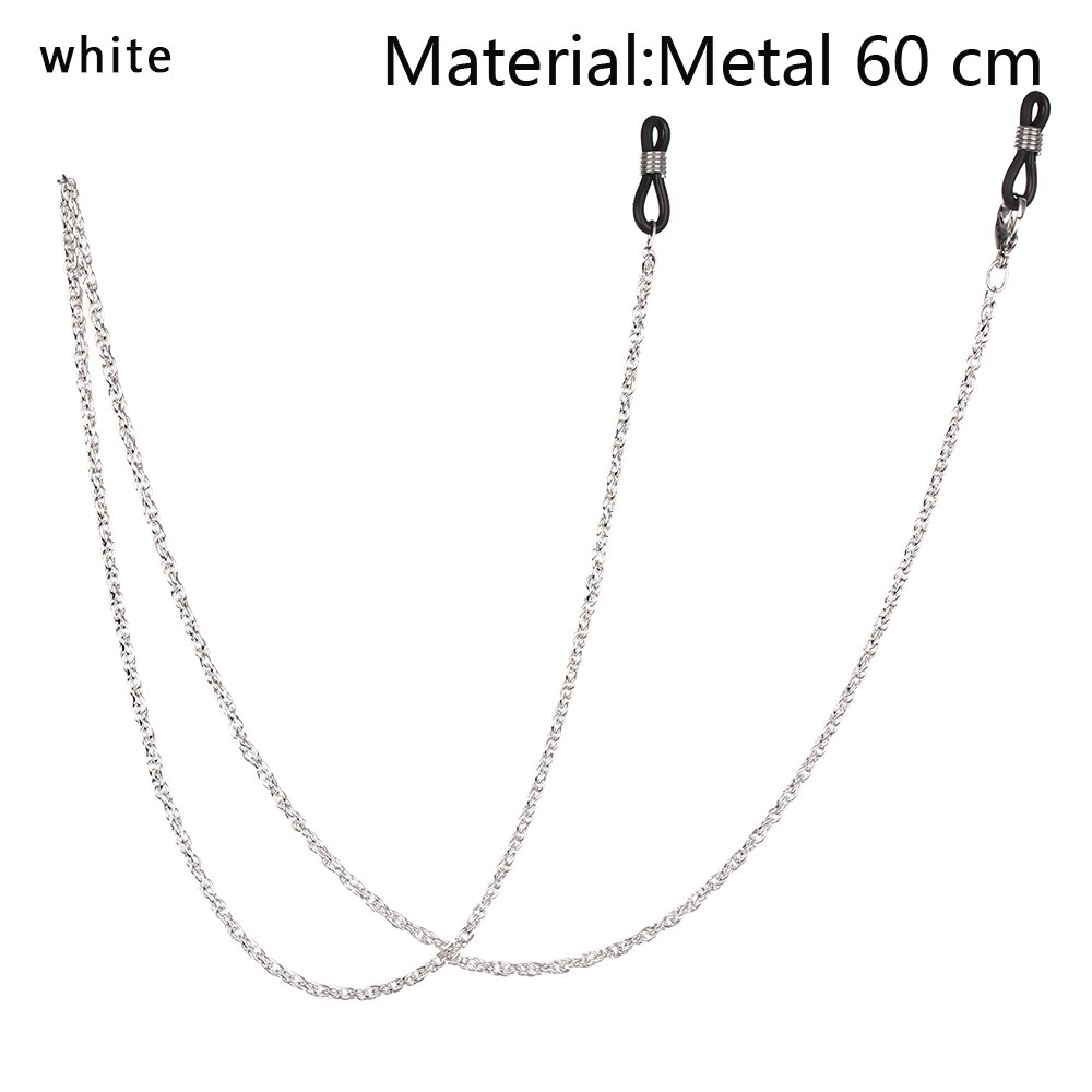 1 PC Face Mask Hanging Lanyard Mask Holder Strap Anti-lost Eyeglass Chains with Clips for Men Women Boys Girls Kids: white4