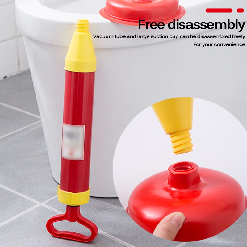 Powerful Bathroom Blocked Toilet Sink Multi Drain Buster Plunger W/2 Suckers For Sink Cleaning Tool Toilet Dredge Supplies