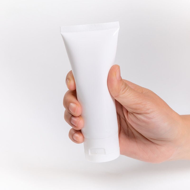 10 pièces 10ml/20ml/30ml/50ml/80ml/100ml blanc souple en plastique PE Tube vide cosmétique crème Lotion shampooing voyage Gel conteneurs