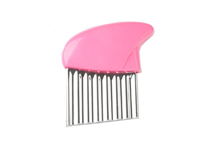 1PC Wave Potato Cutter Stainless Steel Cucumber Carrot Potato Vegetable Waves Cutter DIY Kitchenware OK 0578