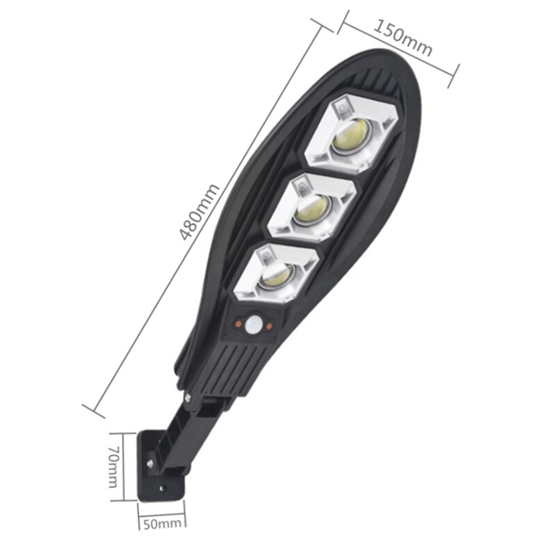 LED Solar Street Light COB Outdoor Solar Wall Lamp with 3 Light Mode Waterproof Motion Sensor Security Lighting for Garden Patio