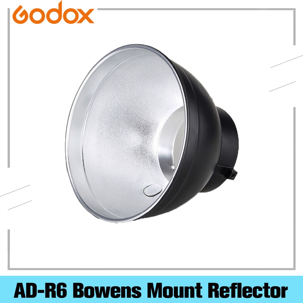 Godox AD-R6 169mm Approx 7&quot; Round Reflector Standard Bowens Mount Studio Photography Accessoires For Godox AD600BM AD600B Photo