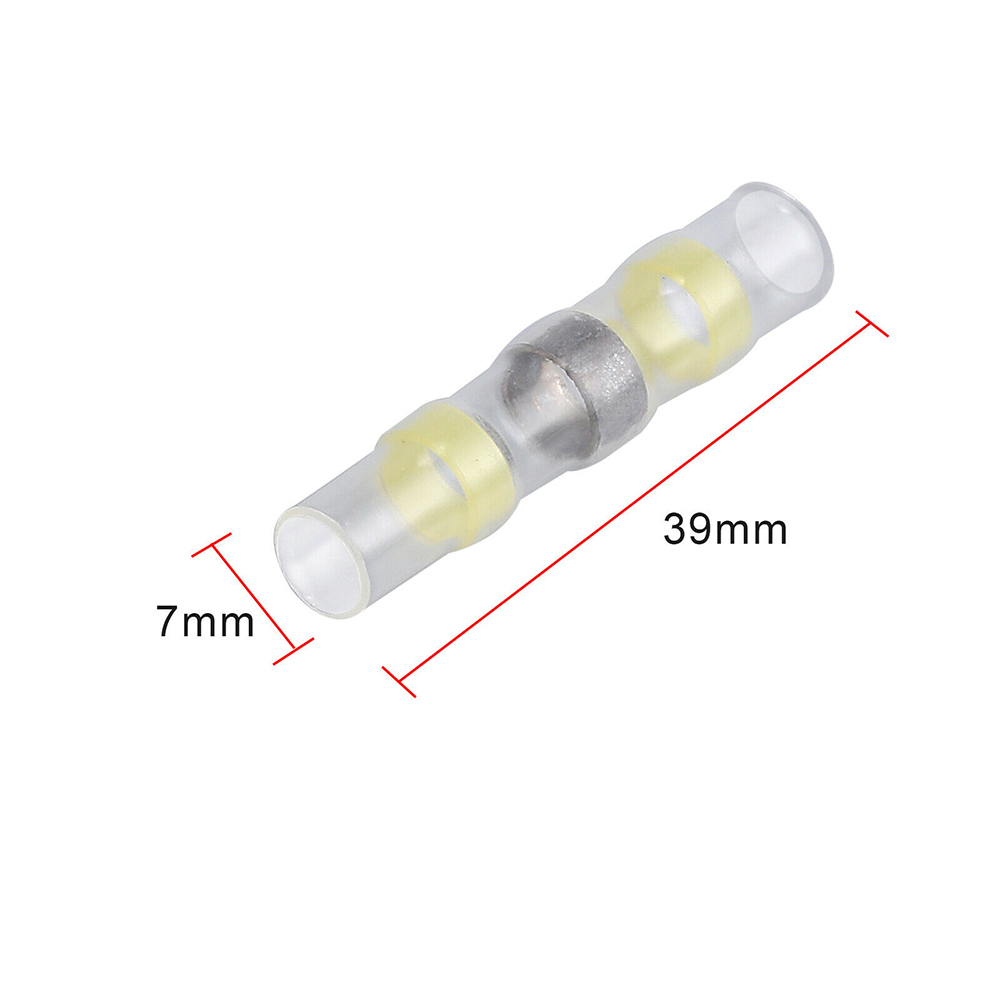 50x 4 storlekar värmekrympning lödhylsa skarvkontakt lim foder vattentät: Mång