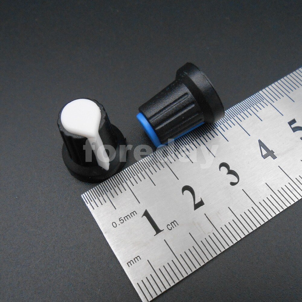 1000PCS X 6mm WH148 potentiometer AG2 Plastic knob cap M6 Plum Handle for amplifier Yellow Red White Orange Blue *FD661-665