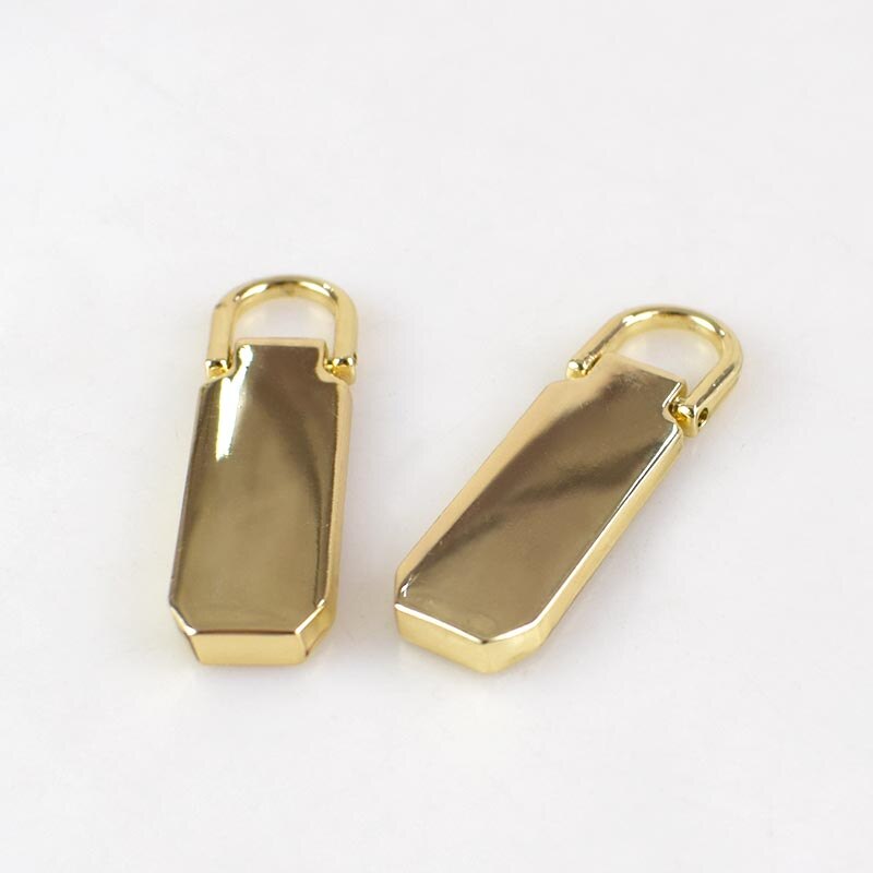 Meetee-tirette métallique détachable 5 pièces | Pour curseurs à fermeture éclair, languette, kit de réparation, bricolage, sacs à couture, tailleur de bagages: gold