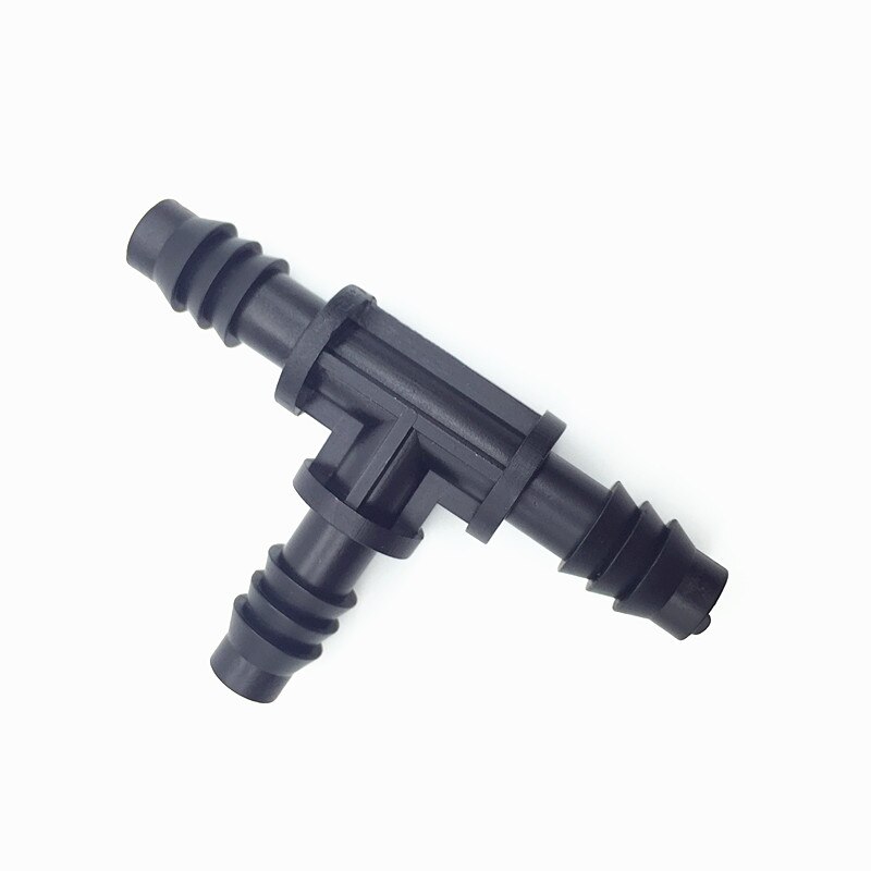 100 Pcs Watering Shunt connector 8/11 Tee black Irrigation Water Hose Garden Hose Connectors