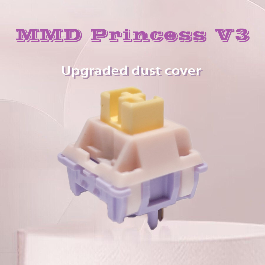 Mmd Prinses V3 Schakelaar Lineaire Tactiele Schakelaars Gesmeerd 5 Pin 46.5G 53.5G 48G 62G Mechanisch Toetsenbord Ly Pom Heilige Panda-Schakelaar