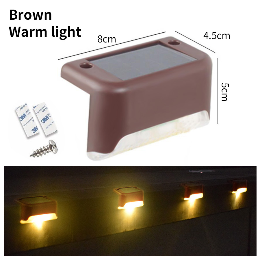 Led Solar Trap Licht Waterdichte Passage Patio Binnenplaats Vangrail Opstaplamp Voor Buiten Tuin Grenzen Terras Hek Licht: Blauw / 0-5W