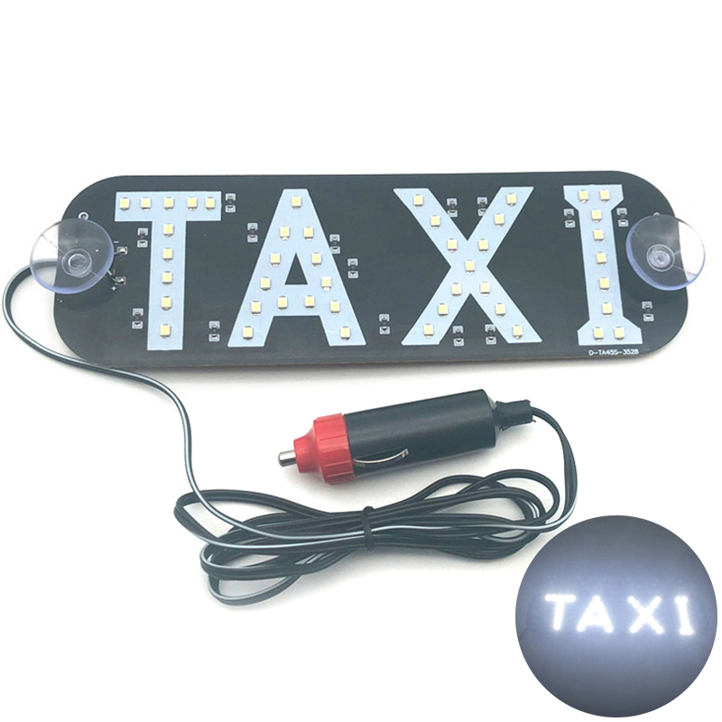 Panel de luz indicadora LED para Taxi, señal de advertencia, encendedor de cigarrillos con ventosa, Faro de señal, luz de Taxi, DC12V