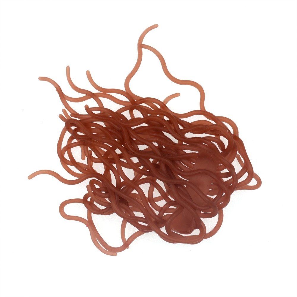 30pcs/Pack Squirmy Worms for Knitting Nymphs, Shrimps, Grubs, San Juan Worms Fly Tying Material Fishing Flies