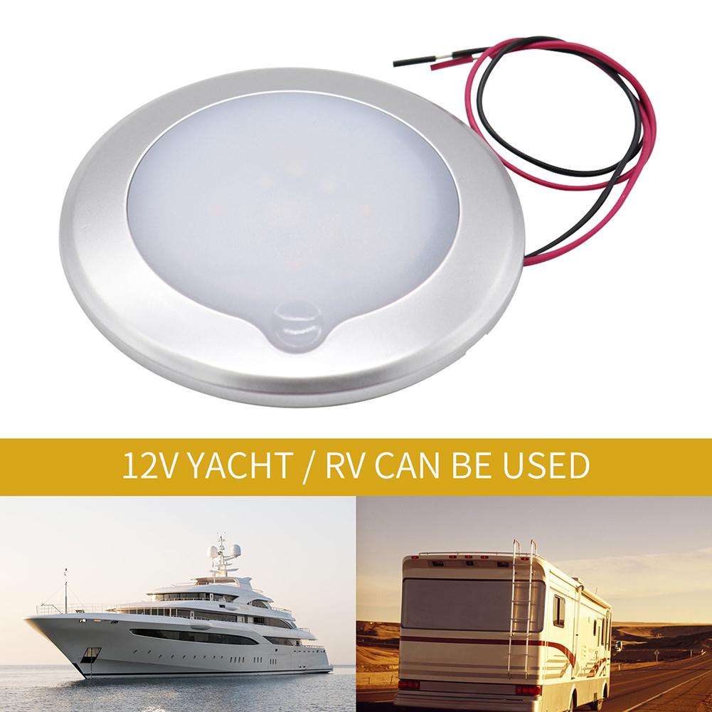 Car Camping RV Roof Ceiling Cabin Light IP67 Touch Dimming Boat Caravan Marine Motorhome Interior Lamp Caravan Auto Accessories