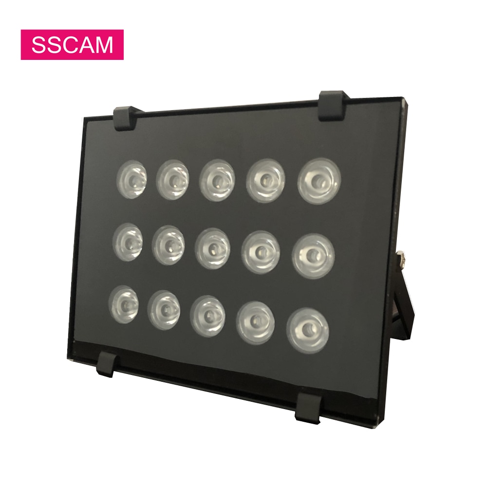 AC 220V 15Pcs Array IR Led Iluminador Outdoor 850nm Night Vision Infrared Camera Led Lights CCTV System Accessories Lamp