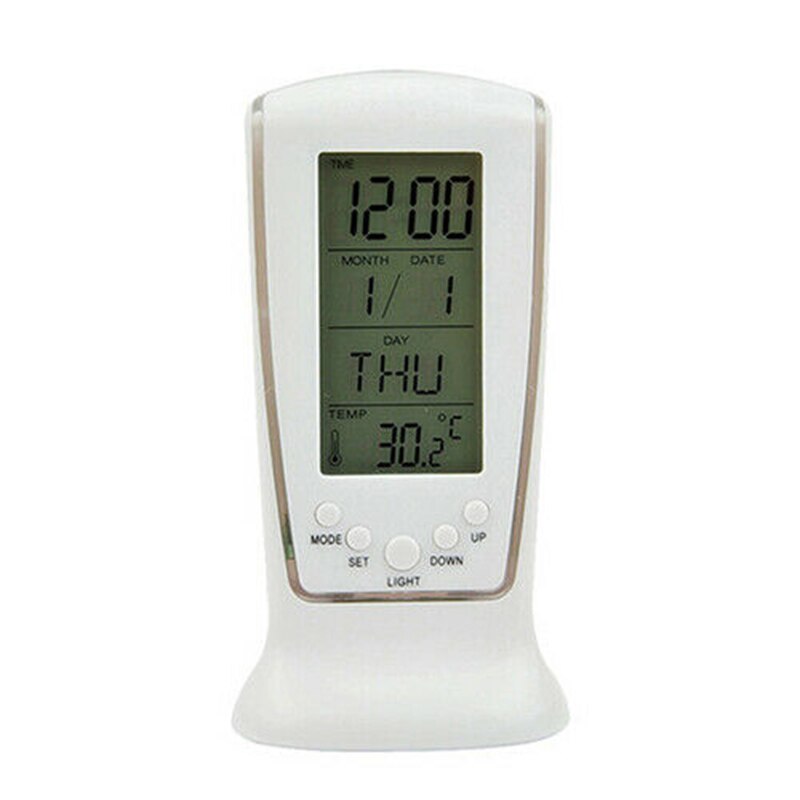 Led Digitale Tafel Alarm Snooze Klok Nachtlampje Thermometer Displayer FKU66