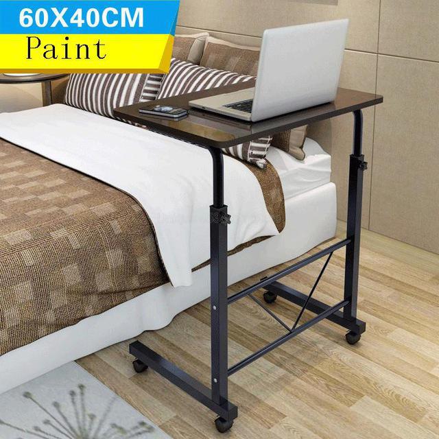 Notebook Computer Bureau Bed Leren met Huishoudelijke Lifting Opvouwbare Mobiele Nachtkastje Schrijven Desktop Computer Bureau