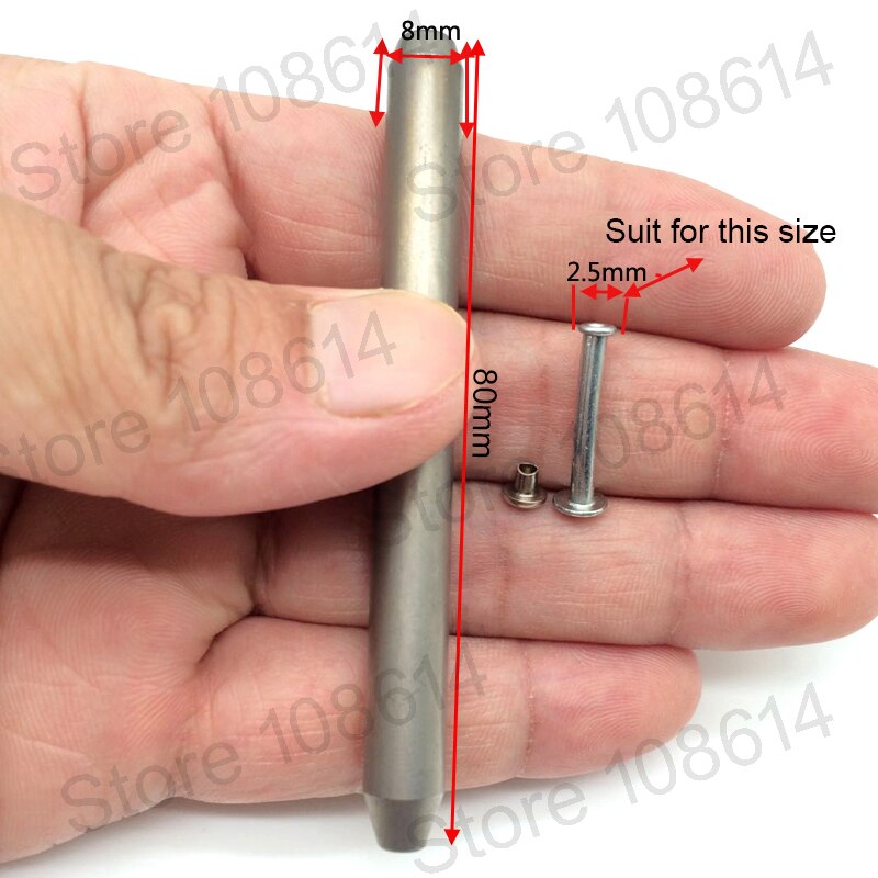 Setting tool for Aluminum Alloy Rivet Flat Head Threaded Rivet tools for Aluminum Flat Round Head Half Hollow Shank Rivet Alumin: for 2.5mm curling