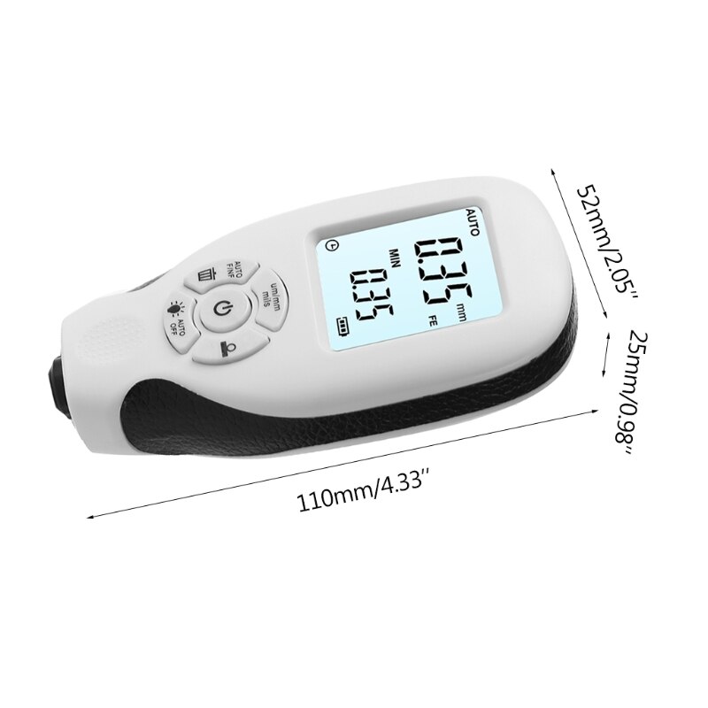 Multifunctionele Hw-300 Laagdiktemeter, Draagbare Digitale Meter Automotive Verfdiktemetingstester