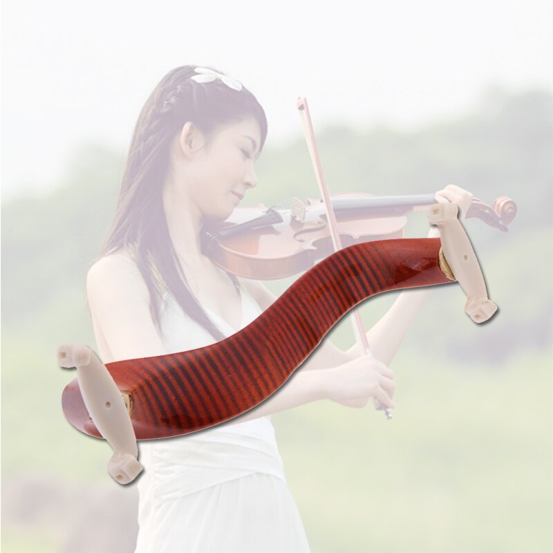 Solid Wood Violin Shoulder Rest Universal Violin Shoulder Rest Plastic Black For 3/4 And 4/4 Violin Acoustic Violin Accessories: 01