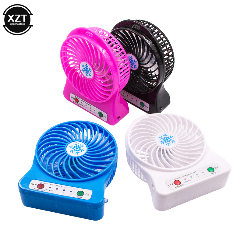 Ventilador de luz Led portátil, Enfriador de aire recargable, Mini ventilador Usb de escritorio, ventilador Usb de tercer viento, Mini ventilador de refrigeración de mano,