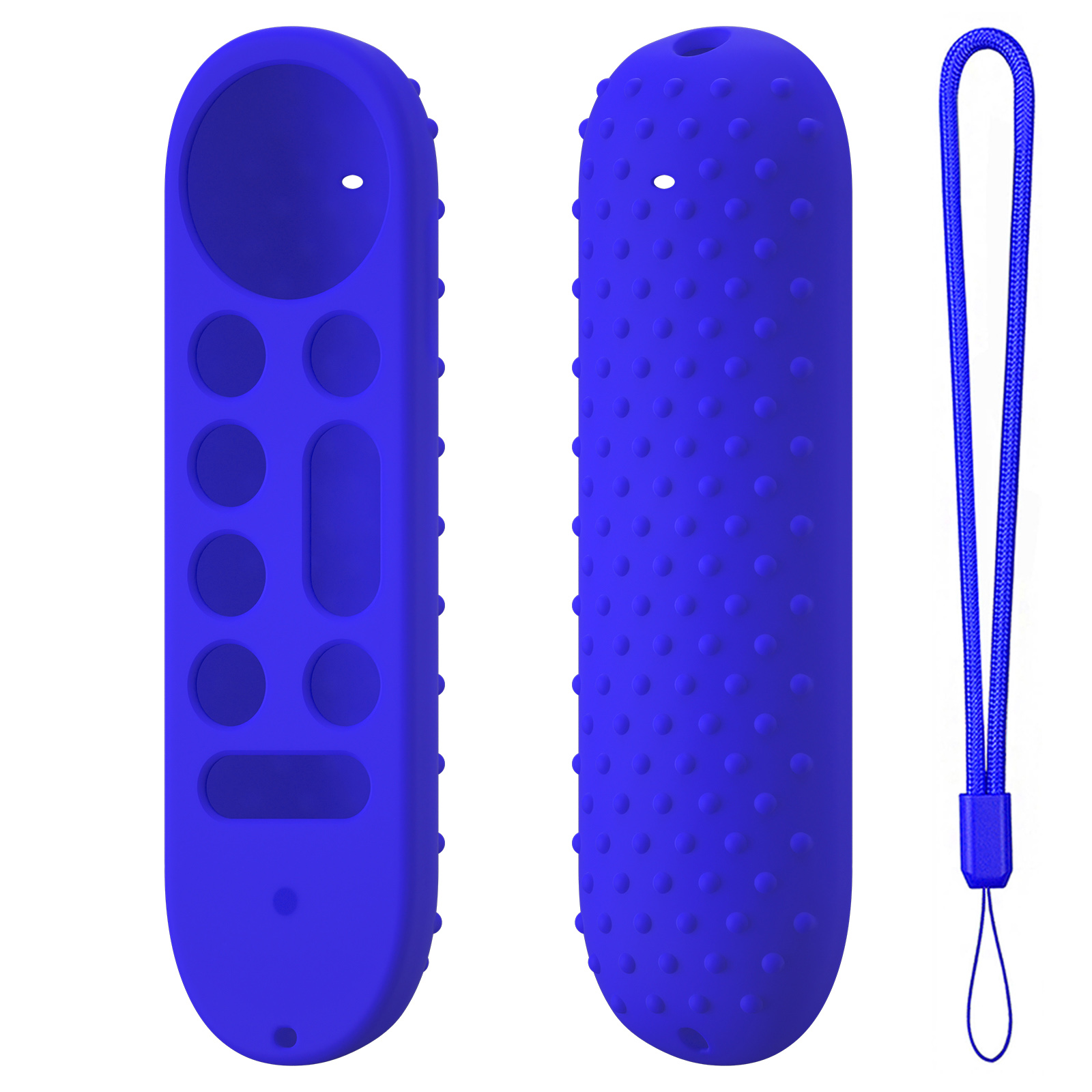 Silikonowe etui ochronne ze smyczą do Google TV Streamer 4K 2024 Voice Remote Control Anti-Slipping Protection Cover Shell: Beżowy