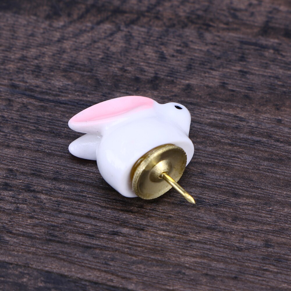 24 Pcs Thumbtacks Adorable Bunny Push Pin Wall Push Pin Drawing Pin for Display Board Calendar Maps