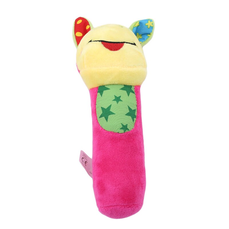 2019 nuovo Stile di Crepitio del bambino Del Fumetto Campane A Mano Giocattolo Della Peluche Musica Sonaglio Massaggiagengive bambino Giocattoli Educativi