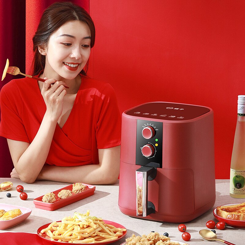 5L Household Air Fryer Oil-free Multifunctional French Fries Electric Oven 220V