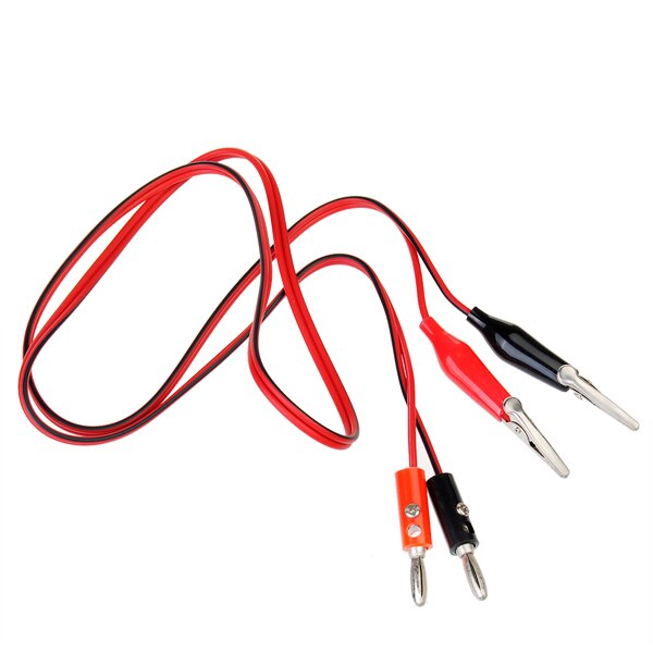 Banana Plug Mini Alligator Clip Test Lood Kabel 1M Voor Digitale Multimeters Krokodil Kabel Alligator Jumper Wire Test leads