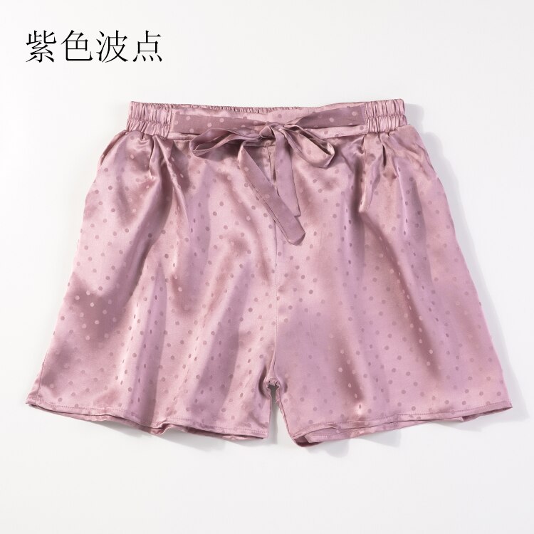 Zijde Vrouwen Shorts Effen Kleuren Met Zakken Met Riem In 15 Kleuren One Size JN429