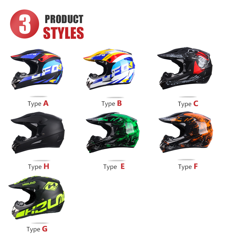 UCHOOSE Motorhelm Shark Motocross Off-Road Helm Kinderen Moto Bike Accessoires ATV Capacete De Moto Ike Downhill AM DH