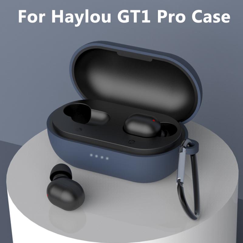 Funda de silicona blanda para Haylou GT1 Pro, funda protectora para auriculares inalámbricos con Bluetooth, a prueba de golpes, accesorios para auriculares