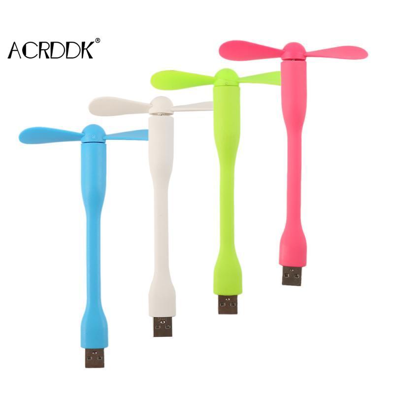 USB Fan Flexible Portable Mini Fan and USB LED Light Lamp Xiaomi Book For Power Bank Notebook Computer USB Gadgets FL