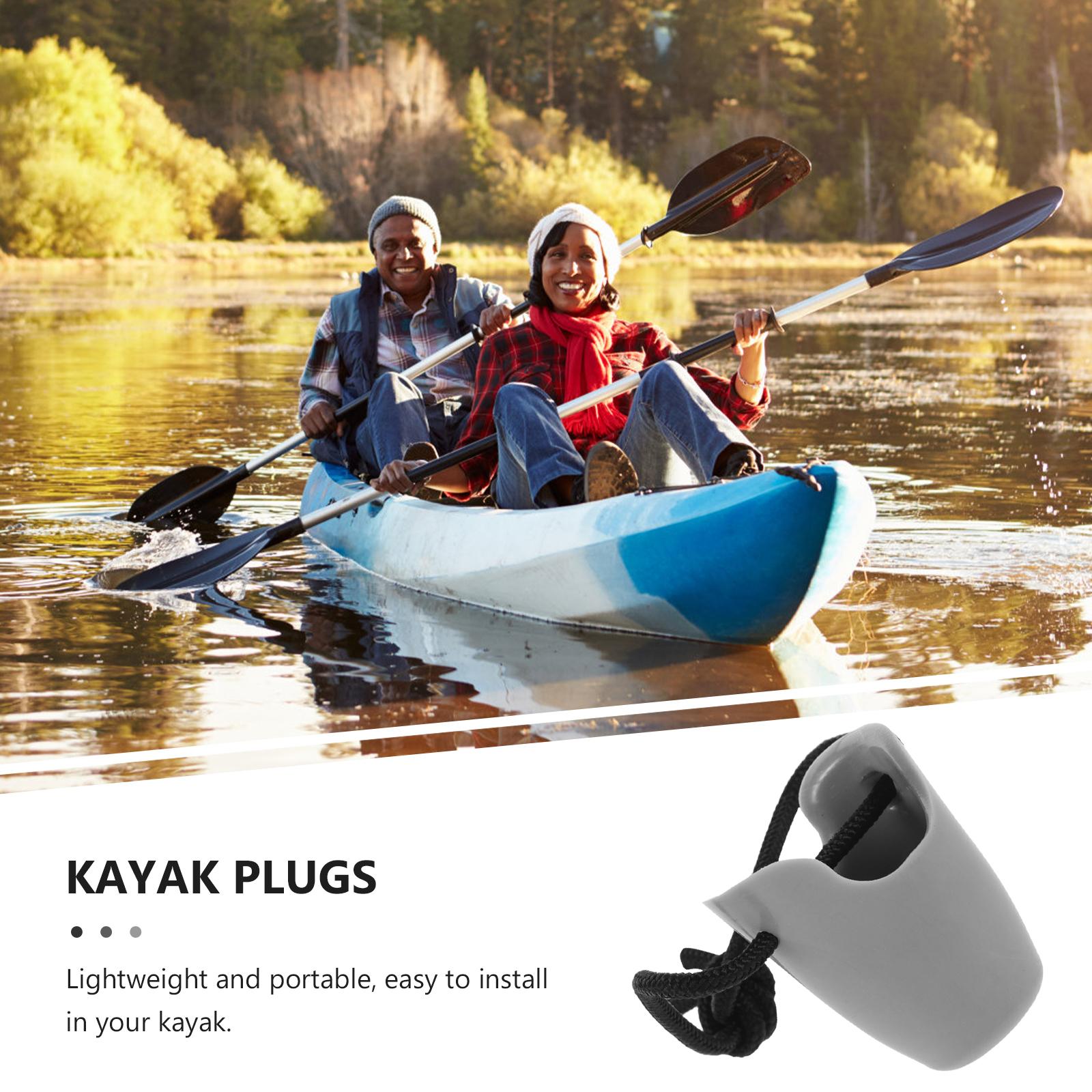 2-teiliger wasserdichter Kajak-Stecker, Kanu-Ablaufstopfen, Bootszubehör, Rumpfgummi, langlebig