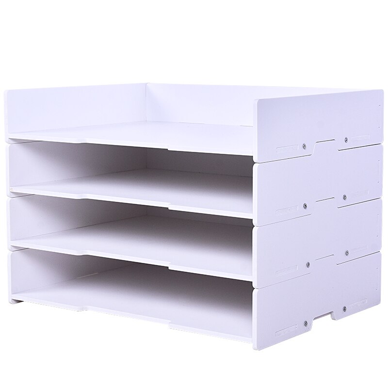 Cubes de stockage de bureau multicouches empilés, bloc de masse A4, support d&#39;information, fournitures de bureau, étagère à étages