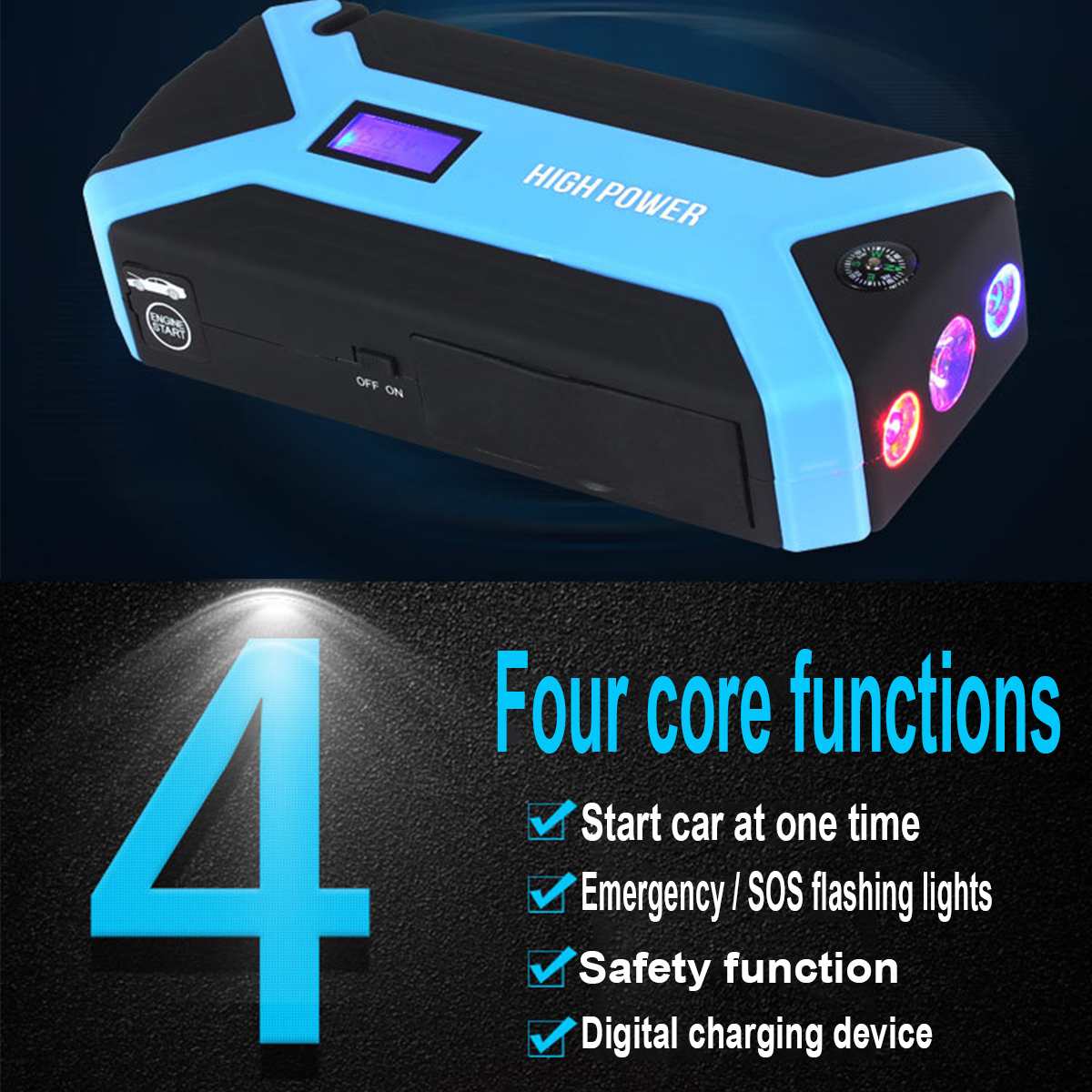 600 AMP Jump Starter - 6400 mAh Power Bank main image 0