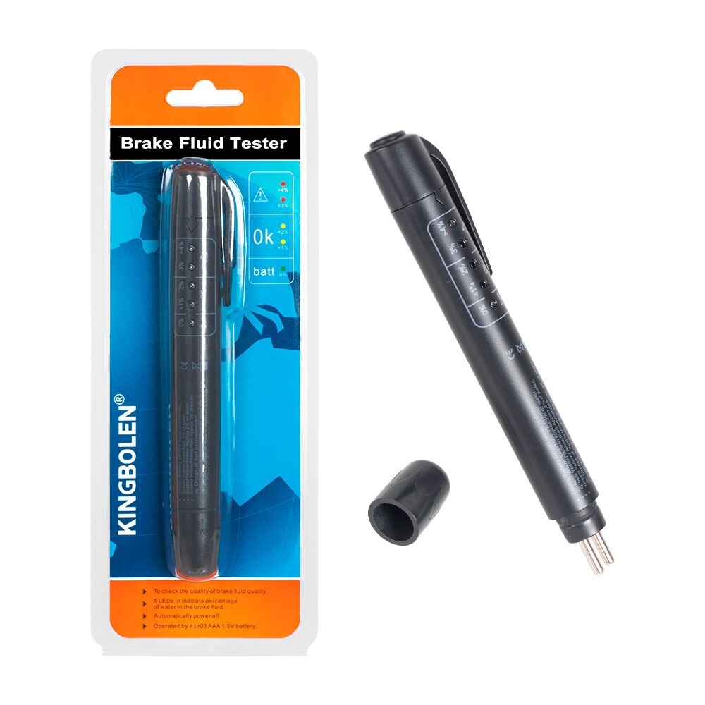 Remvloeistof Liquid Tester Pen Met 5 Led Auto Auto Diagnostic Tool Mini Remvloeistof Tester Voor DOT3/DOT4 code Reader Scanner: Type 2
