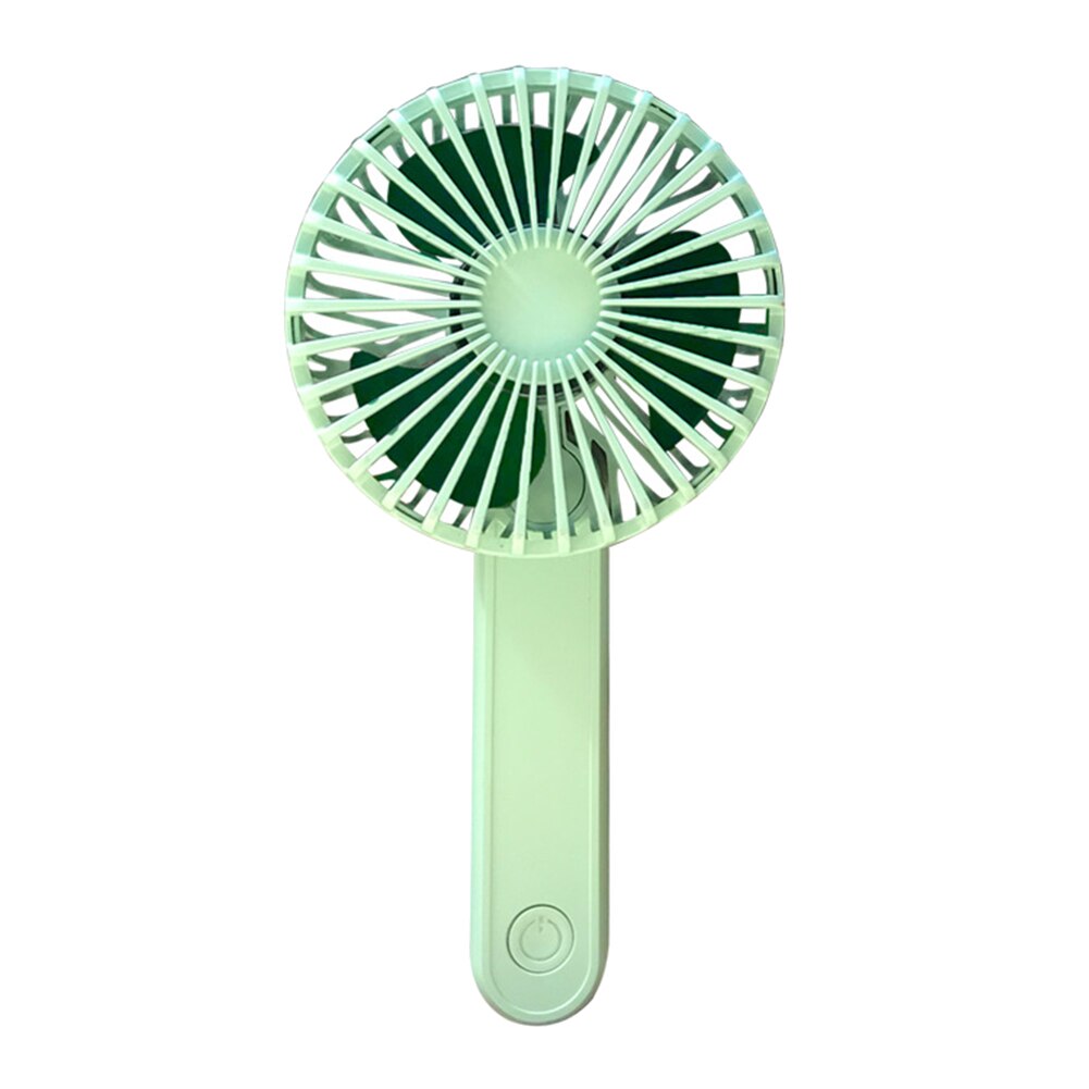 Mini Portable Handheld USB Rechargeable Cooling Fan Home Office Dorm Air Cooler: Green