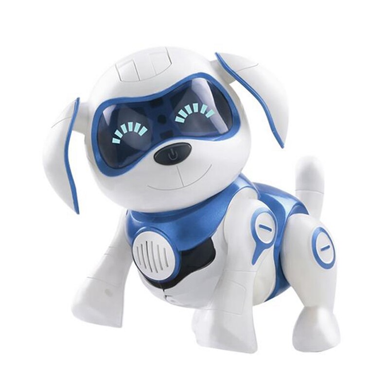 Juguetes electrónicos para mascotas de Perro Robot, Robot inalámbrico, Sensor inteligente para cachorros, caminará hablando, Robot remoto para perros, juguete para mascotas para niños, niños y niñas