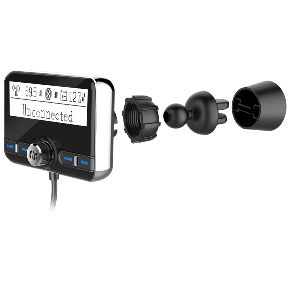 Bluetooth Fm-zender Draadloze Auto Fm Modulator Auto Mp3 Speler Car Kit Handsfree Bluetooth Auto Lader Met Lcd Displa