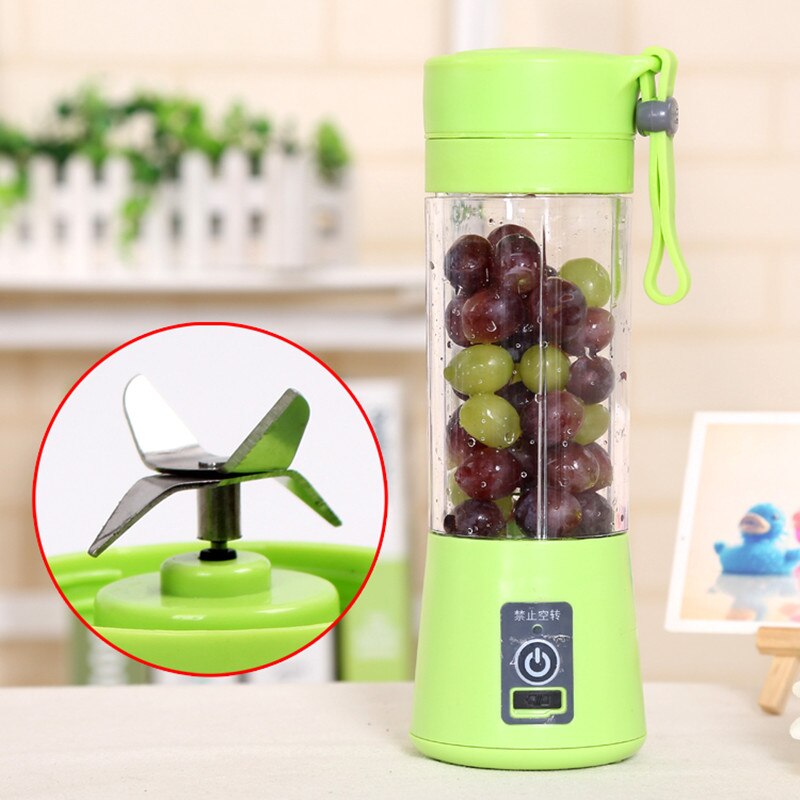 380ml usb opladning bærbar juicer maskine mixer mini juice elektrisk smoothie blender smoothie maker blenders maskine husstand