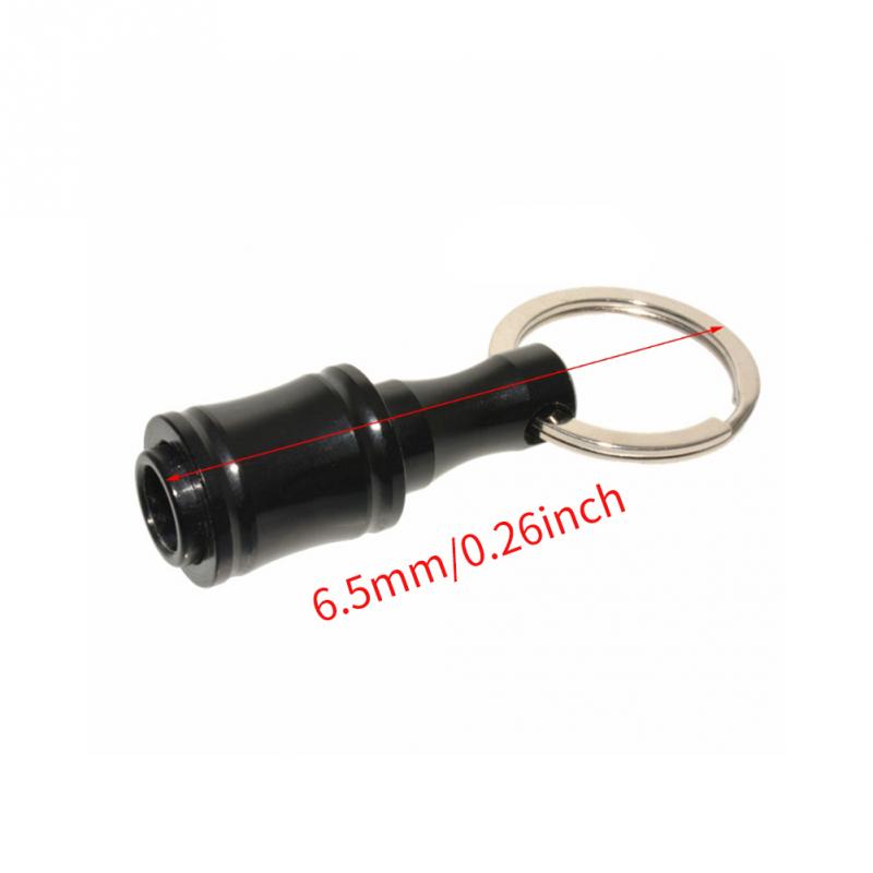 6pcs Quick Release Screwdriver Bits Holder Set With Keychain 1/4inch Hex Shank Aluminum Alloy Extension Bar Drill Screw Adapter