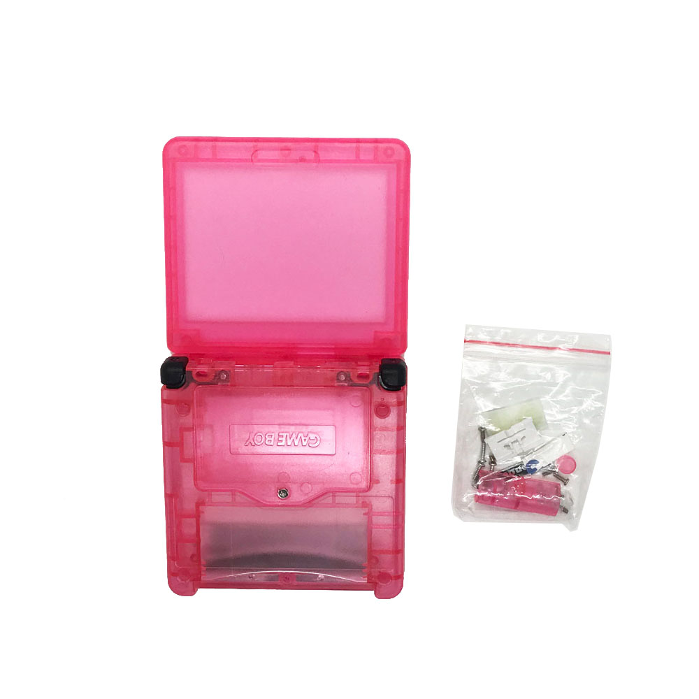 Clear Color Shell for GBA SP Shell For Gameboy Advance SP Console Shell Transparent Case With Buttons and Conductive pads