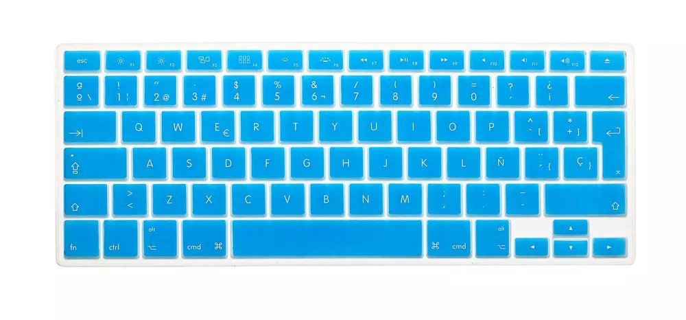 Silikone spansk bogstav tastatur cover til macbook air pro retina 13 15 17 beskytter til mac book tastatur spansk spanien eu